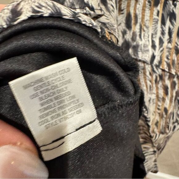 Dressbarn Leopard Print Ruffle Dress 4 - Picture 5 of 6